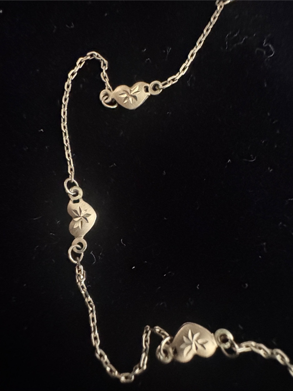 Delicate 14K Gold Star Motif Women’s Anklet (10) - Picture 3 of 4